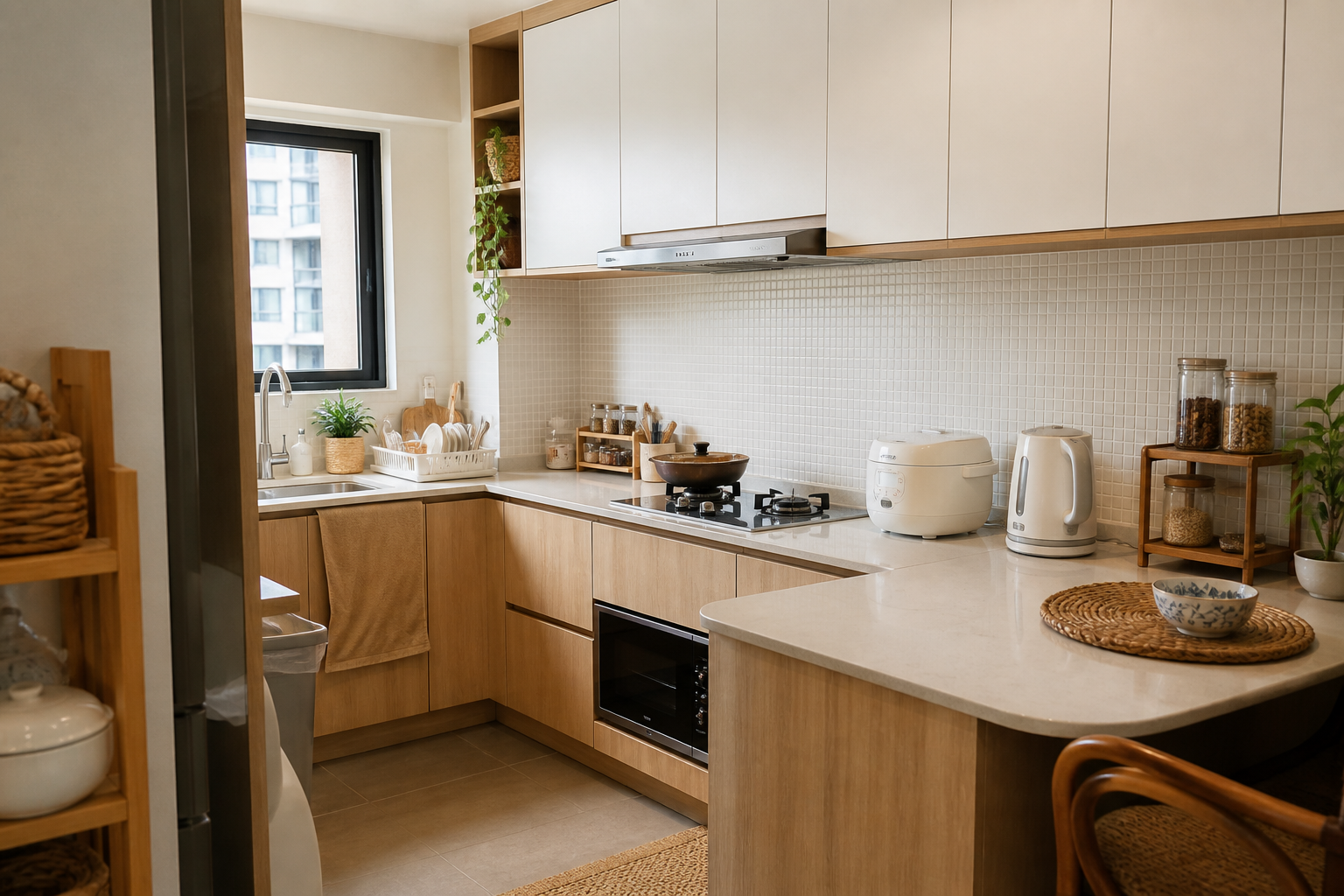 Dapur Bentuk L: 7 Idea Kemas untuk Rumah Kecil Malaysia