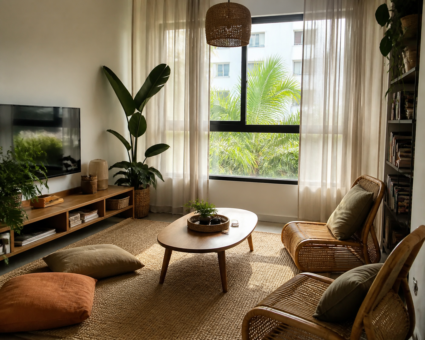 Idea Ruang Tamu Tanpa Sofa: 8 Susun Atur Lebih Santai