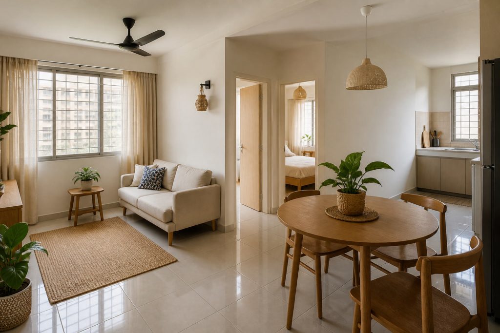 Tour Rumah Flat Kecil: 8 Idea Cerah, Kemas dan Tak Sesak