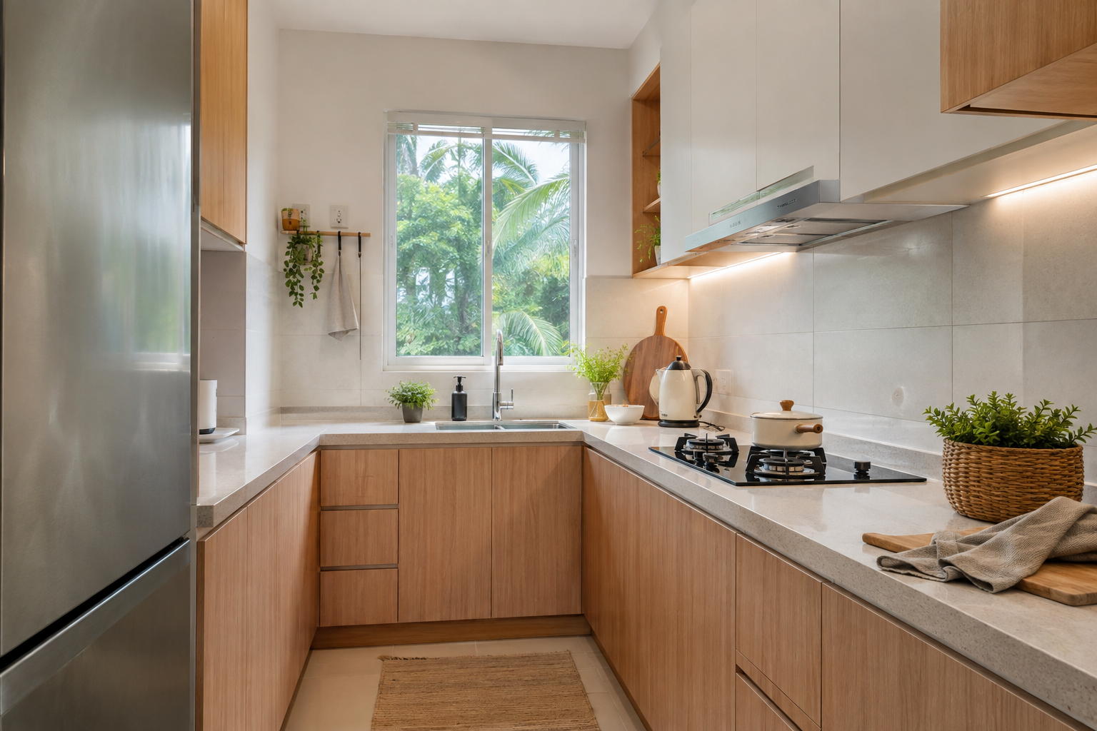 Dapur Bentuk U: 7 Idea Cantik untuk Ruang Kecil Anda